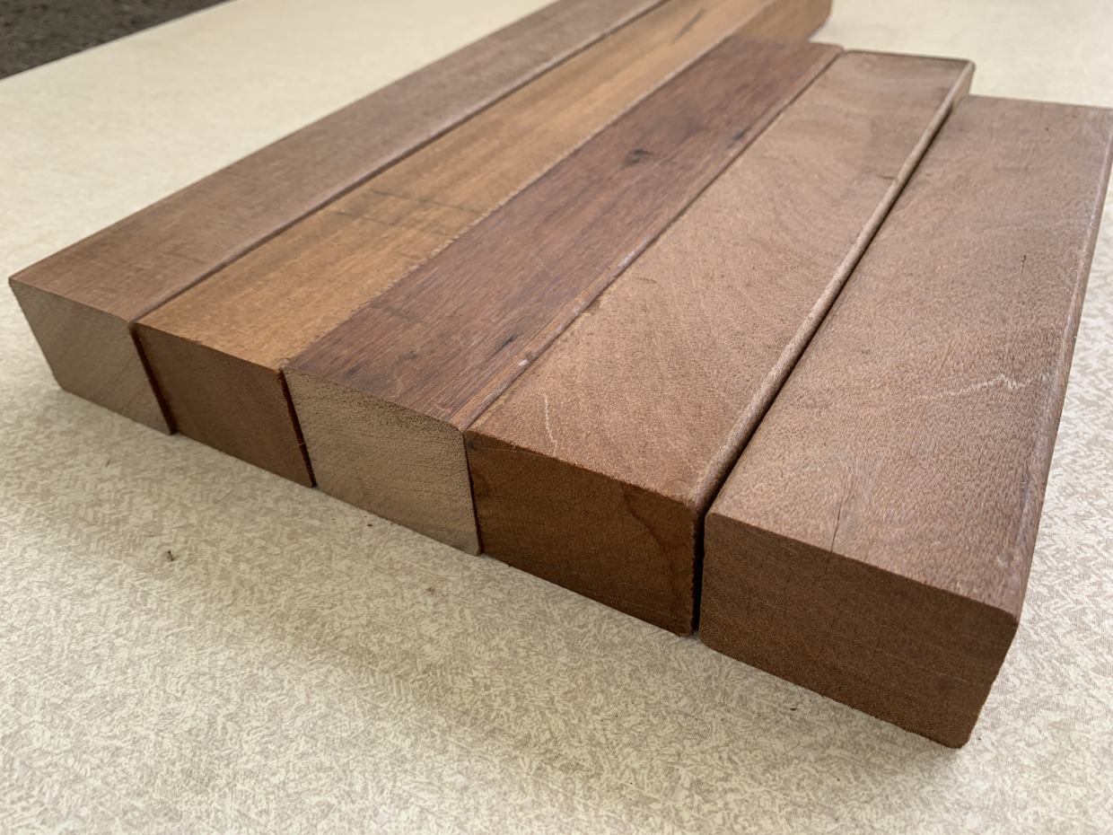 ウリン製板材45㎜×70㎜×400㎜　10本詰め合わせ
